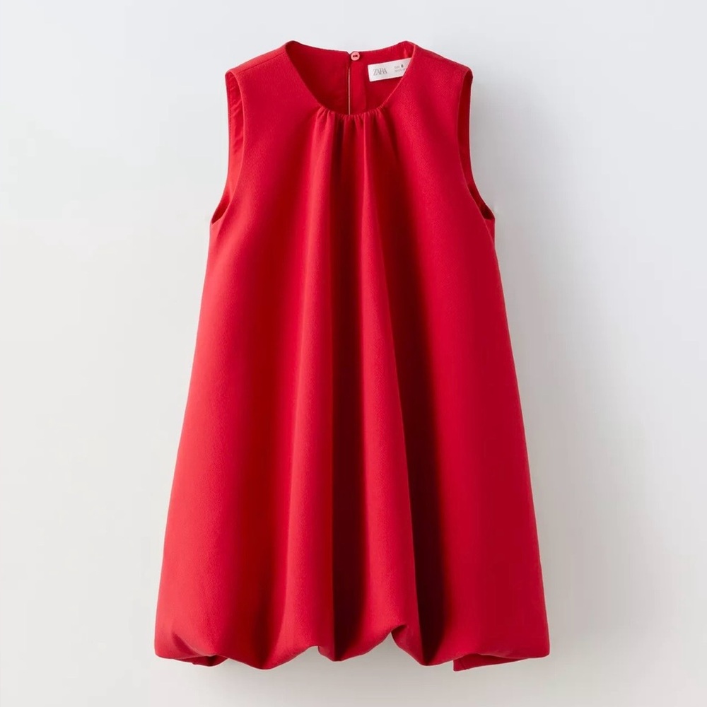 EUC Zara Girls Red Balloon Dress